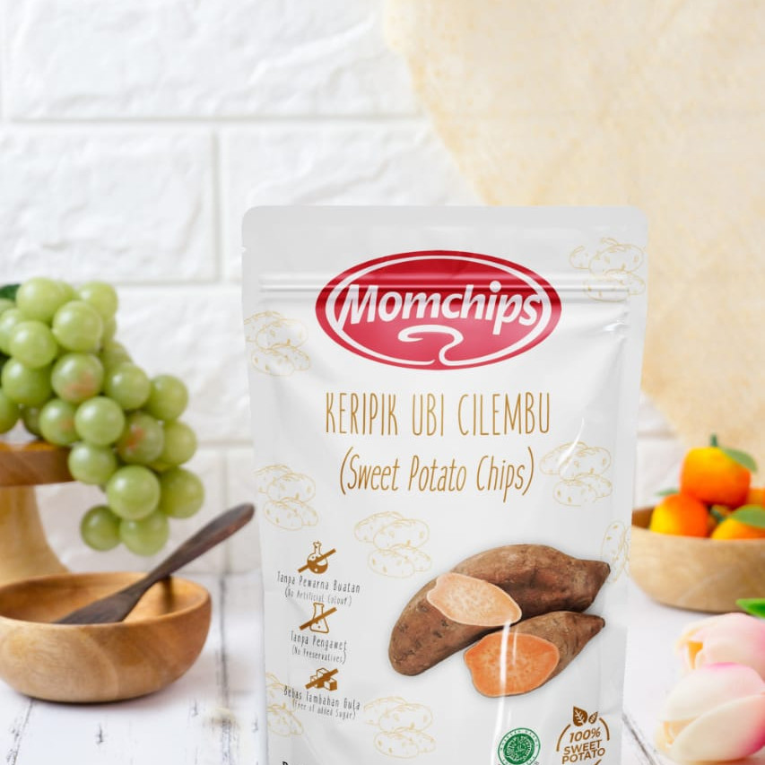 スイートポテトチップス パプリカチップス Momchips Gluten Free Plant Base Indonesiastoretw